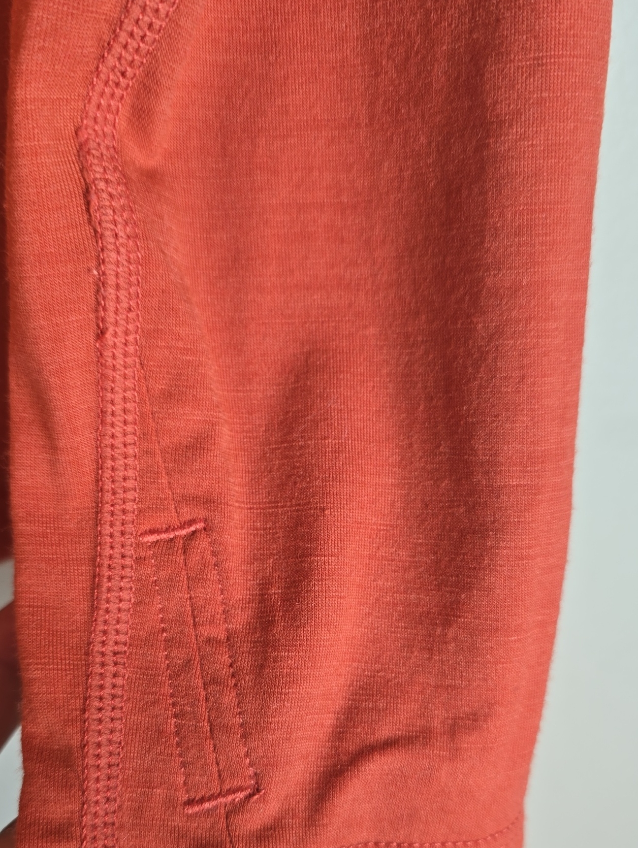 Ibex Woolies Tech Long Sleeve Crewneck Top - Rust Orange Size M Nwot — image 6 of 7